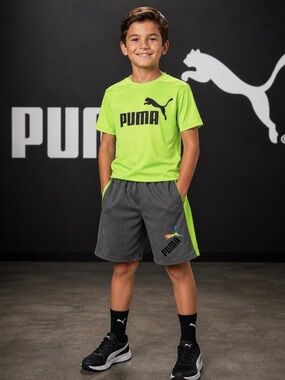 PUMA Boys Tie Dye Smash Mesh Shorts Boy’s Size 8